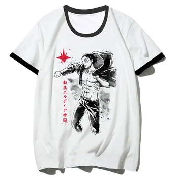 Женская футболка Attack on Titan от японского дизайнера Attack on Titan, забавная женская одежда из манги 2000-х
